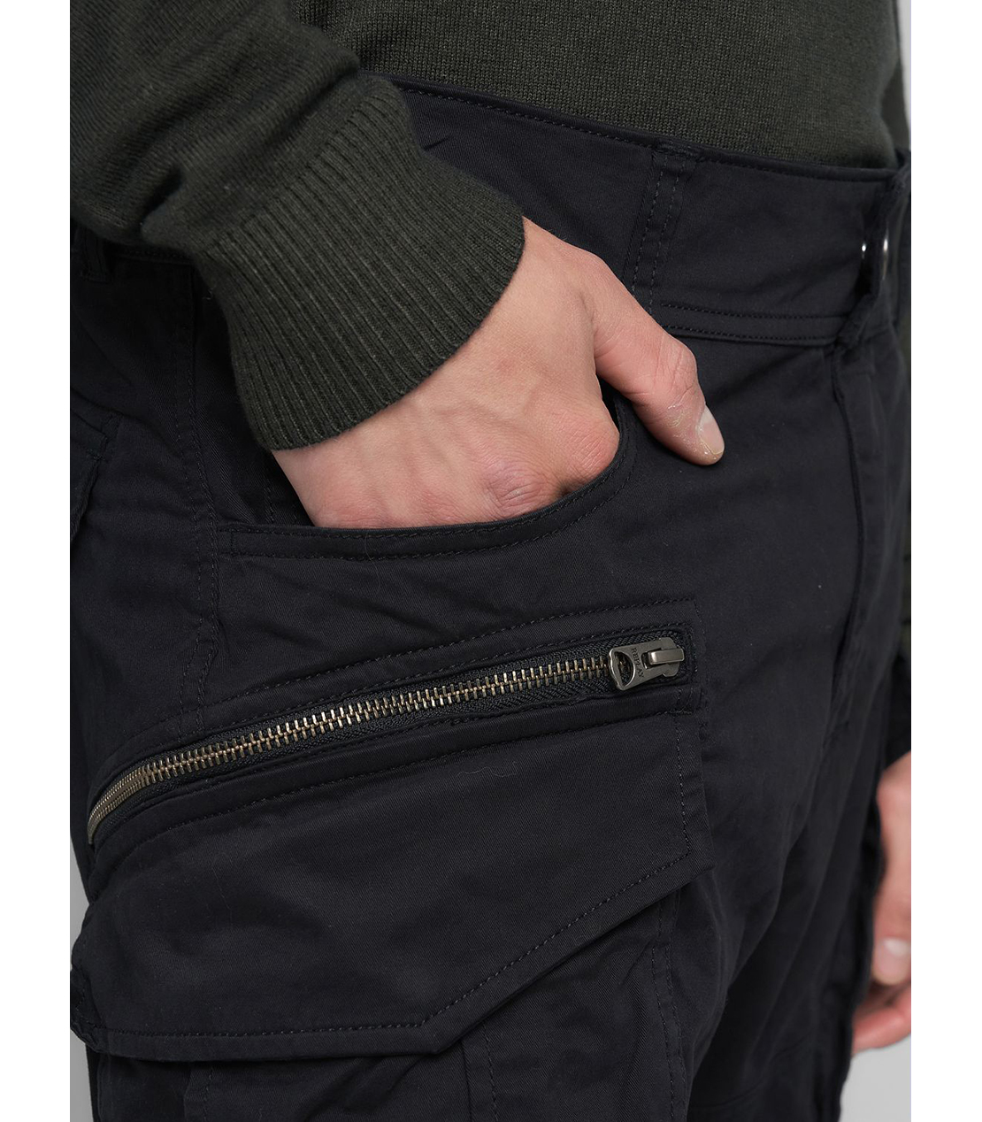 JOE ストレッチコットンツイル カーゴパンツ 詳細画像 ブラック 5